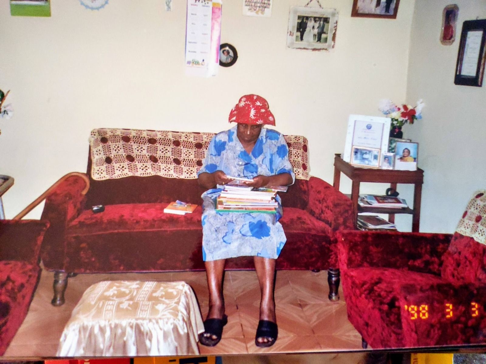 Myrtle Clacken stamping books